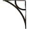 Ekena Millwork Galveston Wrought Iron Bracket, (Single center brace), Antiqued Pale Gold 1 1/2"W x 7 1/2"D x 10"H BKTM01X07X10SGLAPG - alternate 8